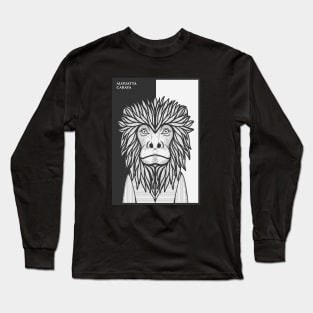 Black Howler Monkey Long Sleeve T-Shirt